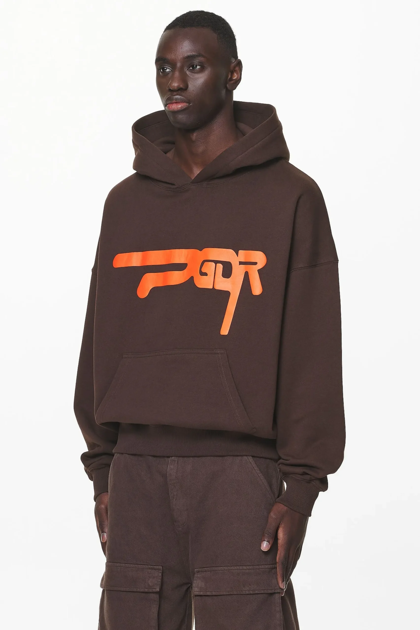 Pegador Hoodies|Zero Boxy Hoodie Washed Oak Brown