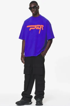 Pegador Tees|Zero Boxy Tee Washed Endless Blue